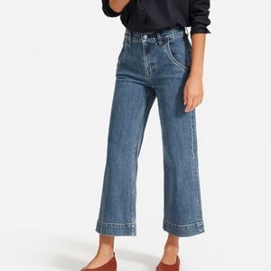 NWT EVERLANE - The wide leg Jean 25 Ankle (medium indigo)